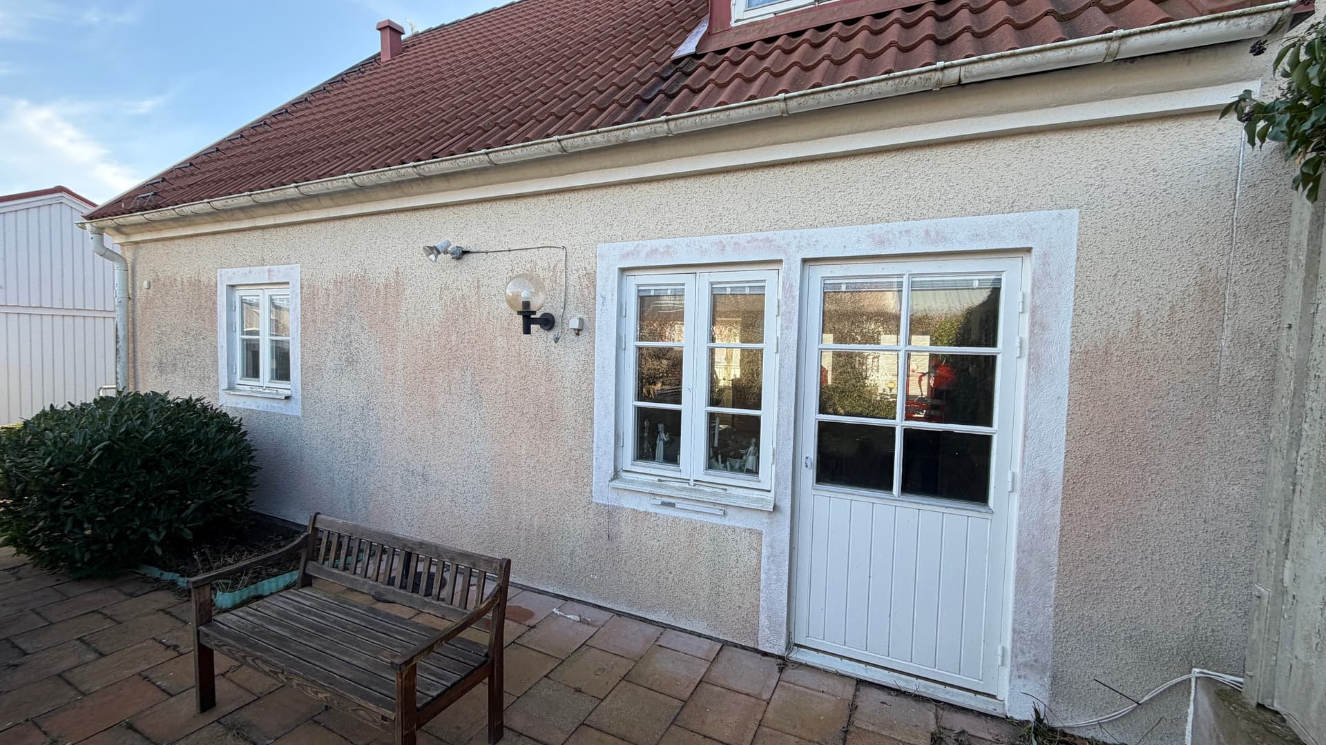 Fasadbehandling i Malmö — före