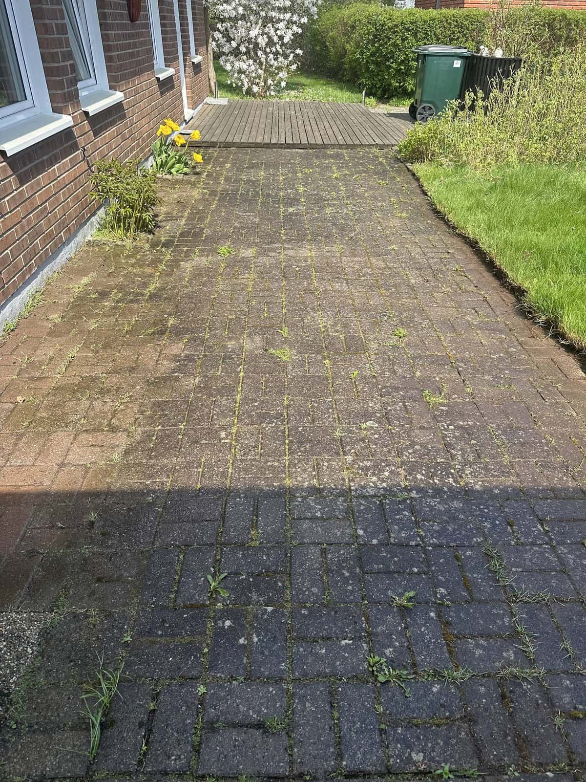 Stentvätt — före