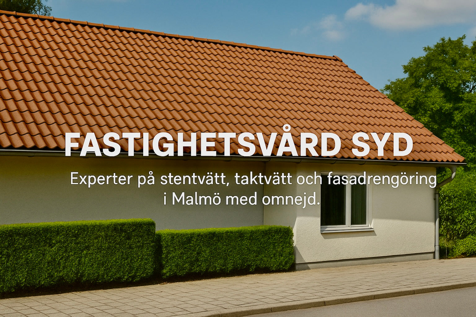 Fasadtvätt i Malmö – Fastighetsvård Syd